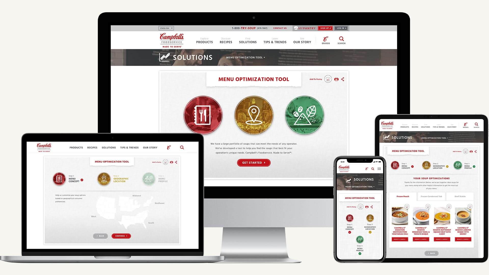 To support operators, we developed a tool to help them optimize their menus.
