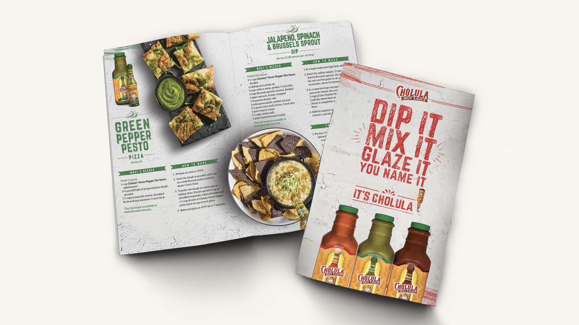 Along with our promotion, we developed a recipe book to show operators how they could be using Cholula in their operation.