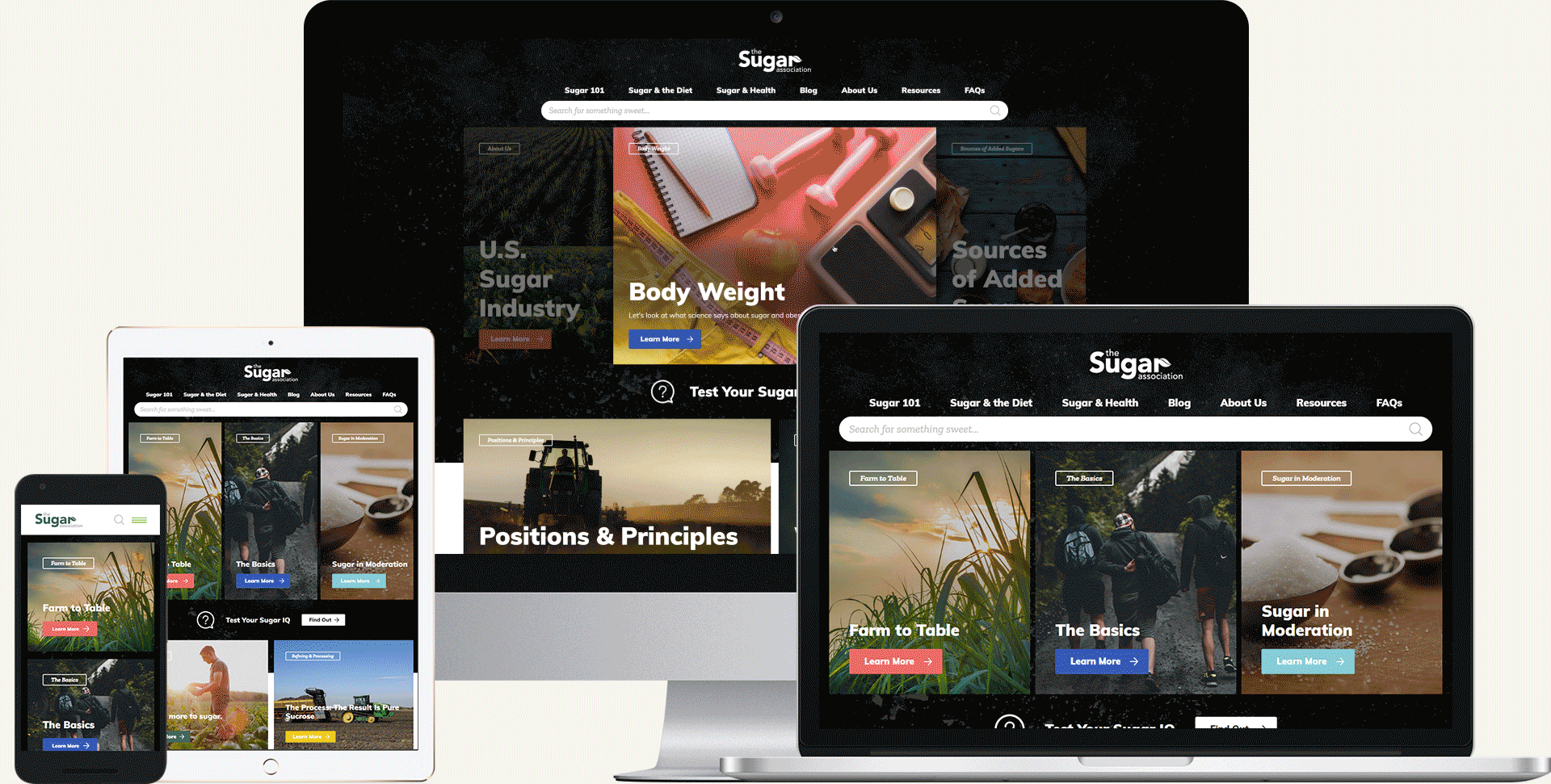 The responsive, editorial-style site was designed to make the headlines the hero, so our content would always be king.