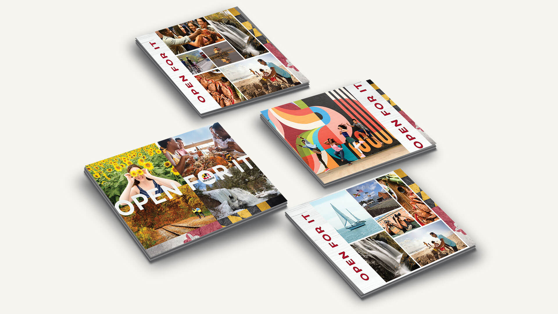 To maintain consistency across all touchpoints, we carried the messaging, visuals and campaign strategy into postcards and note cards for the Office of Tourism.