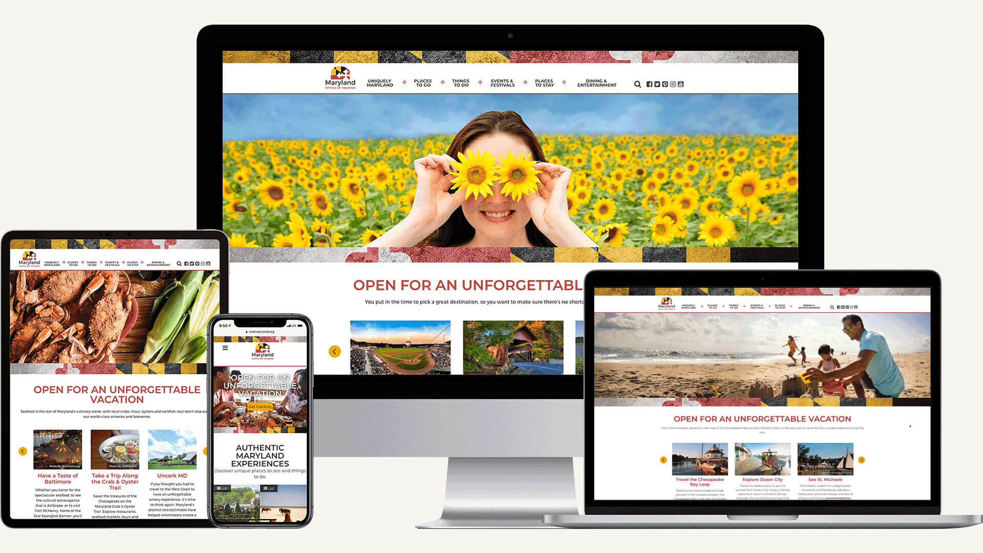 Each of these placements drove to a special page on visitmaryland.org that was unique to the banner ad, ensuring a seamless experience from click to landing page.