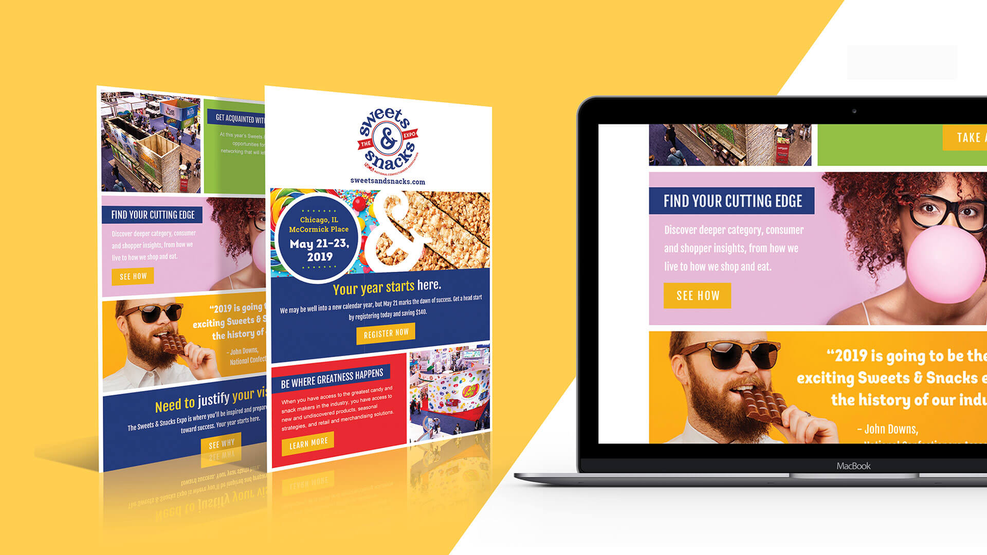 Strong awareness and positive perceptions are great—but ultimately, success is measured by attendance, making direct response a key strategy. We ensured that our eblast design allowed for easy message customization to each distinct audience. 